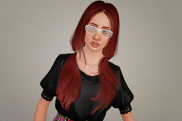Cute Double Ponytails hairstyle     Sky Sims 33 retextured by Beaverhausen for Sims 3