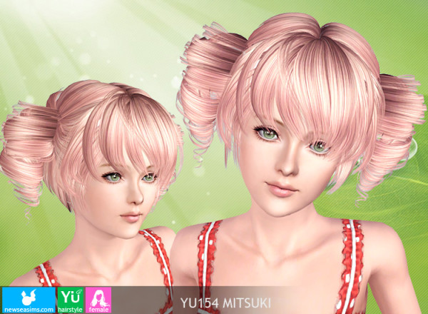 Tornado tails hairstyle   YU154 Mitsuki by New Sea for Sims 3