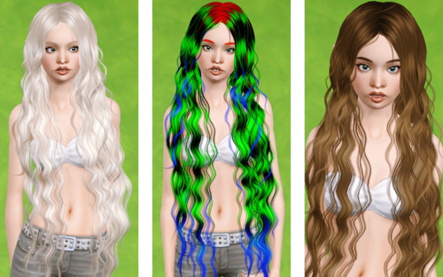 Simple and Sophisticated hairsyle   Newsea’s Siren Forest retextured by Beaverhausen for Sims 3