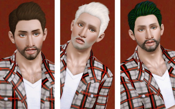 Casual hairstyle for boys haiurstyle   Cazy’s Deangelo retextured by Beaverhausen for Sims 3