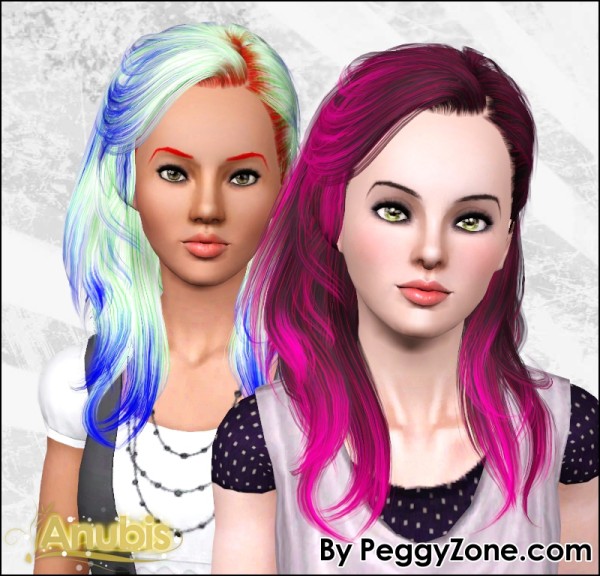 Beauty hairstyle Peggy 509 retextured by Anubis for Sims 3