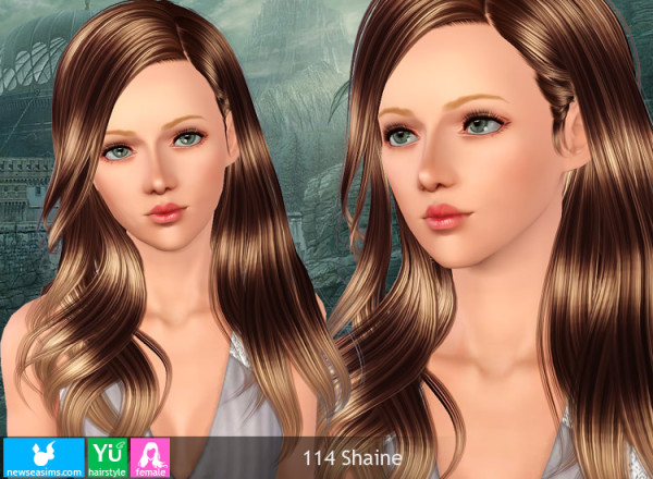 Fringed ponytail hairstyle 115 Xylona by NewSea for Sims 3
