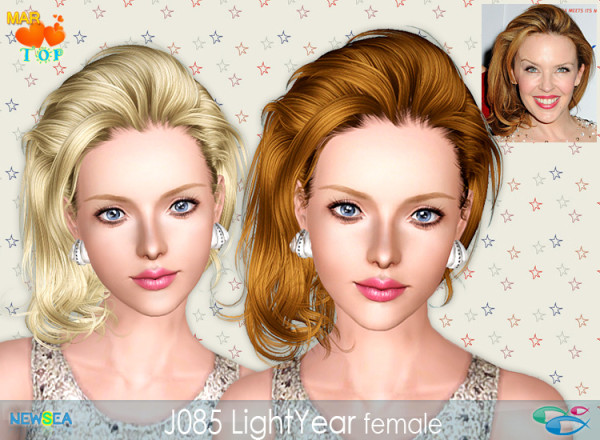 J085 LightYear Side cauhght hairstyle by NewSea for Sims 3