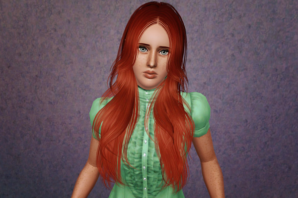 Tucked Away hairstyle   Butterfly retextured by Beaverhausen for Sims 3