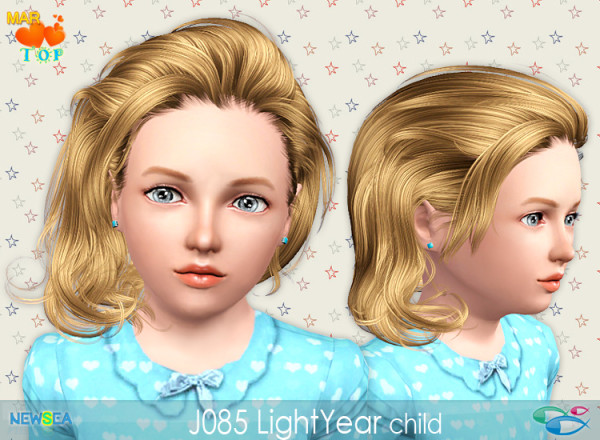 J085 LightYear Side cauhght hairstyle by NewSea for Sims 3