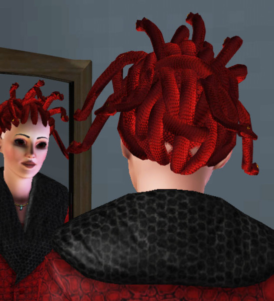 Snake Hairstyle by Wicked sims at Mod The Sims  for Sims 3