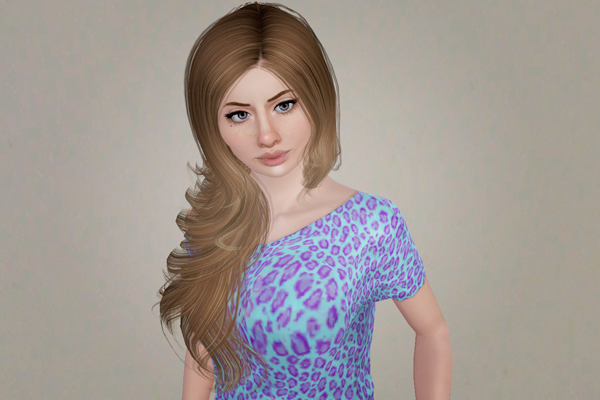 The Big Beauty hairstyle    Cazy’s Lilith retextured by Beaverhausen for Sims 3