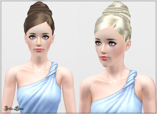 Top knot hairstyle 24 by Irida for Sims 3