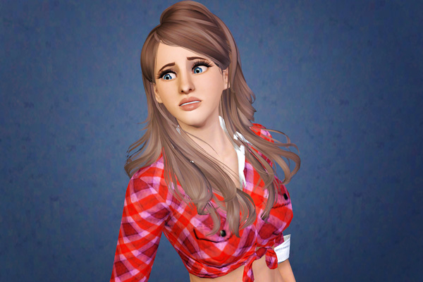 Framed choppy hairstyle   Peggy retextured by Beaverhausen for Sims 3