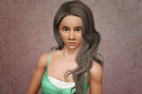 Flawlessly hairstyle retextured by Beaverhausen for Sims 3
