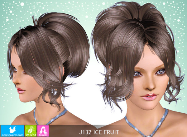 Retro hairstyle J132 Ice Fruit by NewSea for Sims 3