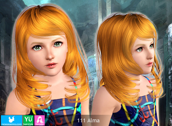 Casually hairstyle 111 Alma by NewSea for Sims 3