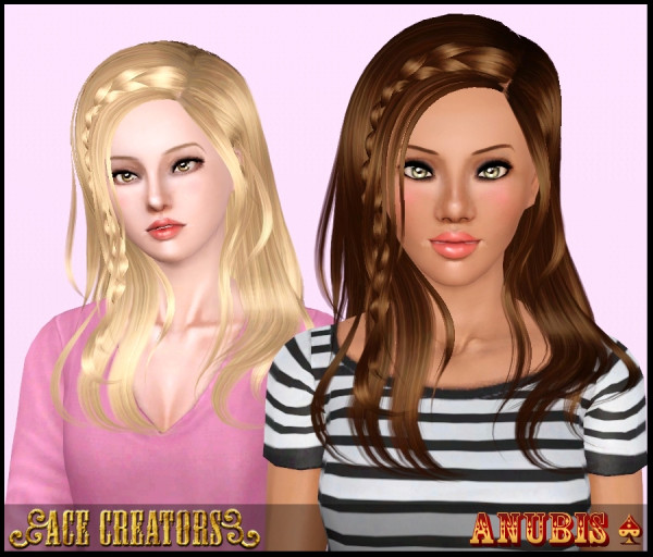 Peggy`s 4065 hairstyle retextured by Ace Creators for Sims 3