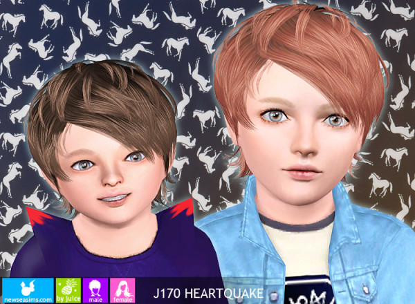 Newsea J170 Heartquake Tomboy hairstyle for Sims 3
