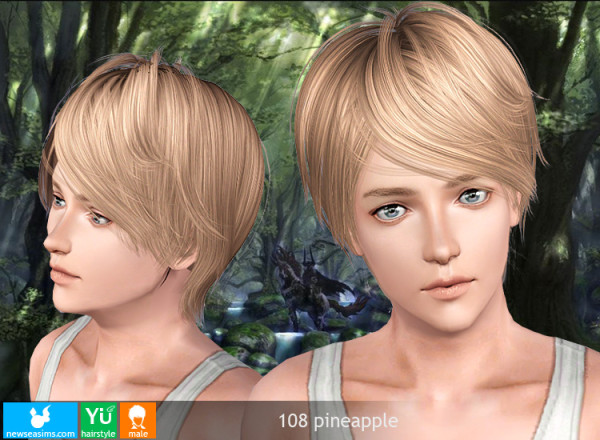 Pixie crop hairstyle 108 Pineapple by NewSea for Sims 3