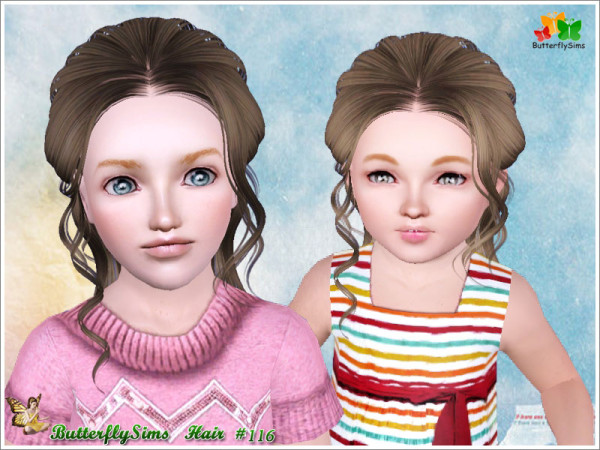 Professional hairstyle 116 by Butterfly for Sims 3