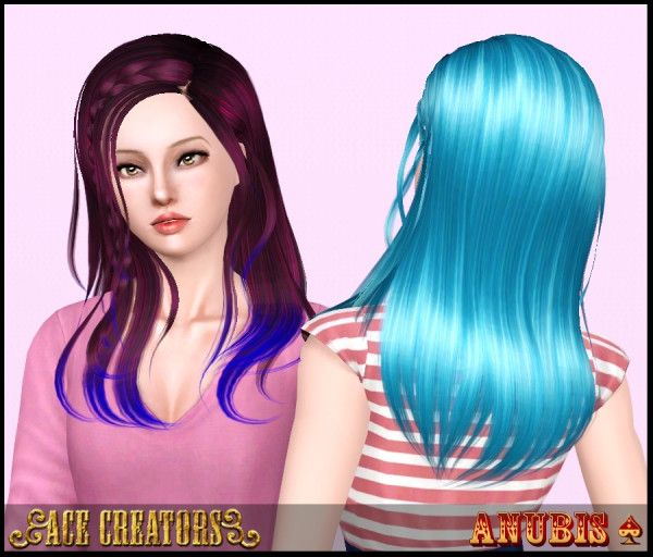 Peggy`s 4065 hairstyle retextured by Ace Creators for Sims 3