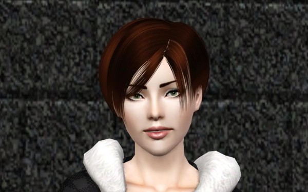 Shiny hairstyle Rose 057 retextured by Bring Me Victory for Sims 3