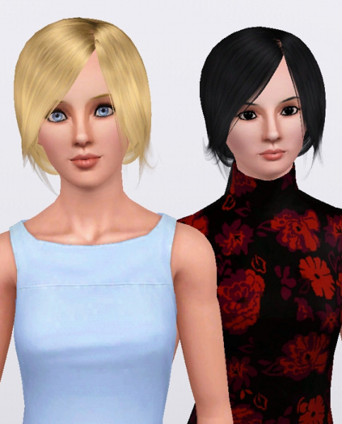 Ponytail with bangs hairstyle   Raon Female Hair 82 retextured by Anubis360 at Mod The Sims for Sims 3
