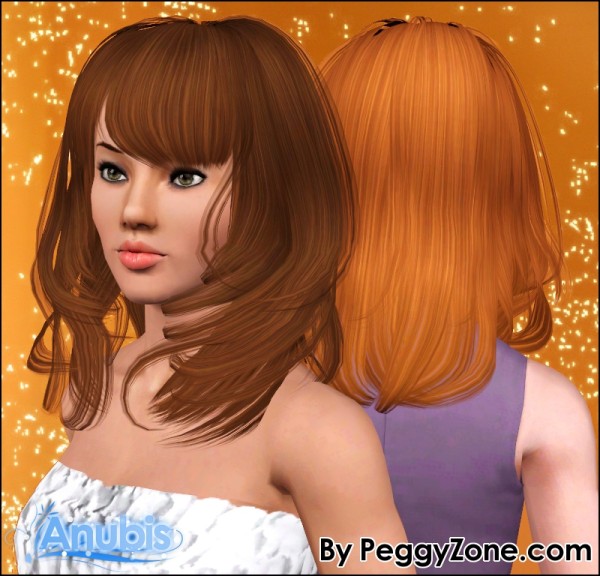 Rock west hairstyle Peggy`s 505 retextured by Anubis for Sims 3