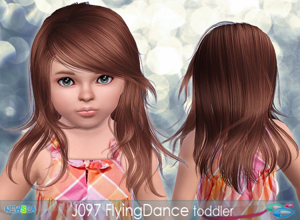 J097 Flying Dance – Angled bangs hairstyle by NewSea for Sims 3