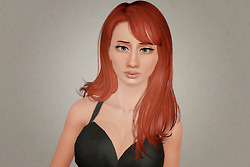 Multiple Shades hairstyle   Newsea’s Overflow retextured by Beaverhausen for Sims 3