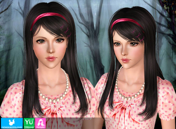 YU106 Lover   Headband hairstyle by NewSea for Sims 3