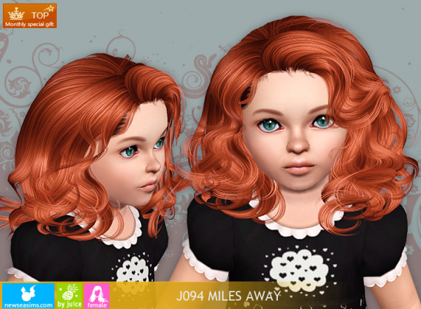 Doll hairstyle J094 Miles Away for Sims 3