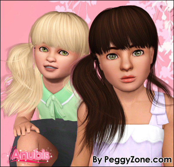 Flower   Power hairstyle Peggy Hairs 58, 59 and 282 Retextured by Anubis for Sims 3