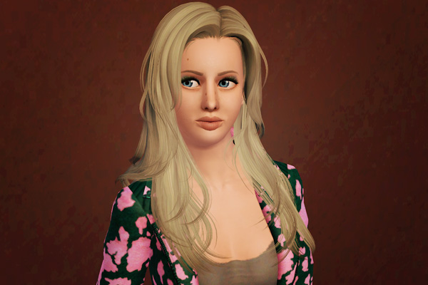 Deep and side swept hairstyle   Peggy retextured by Beaverhausen for Sims 3
