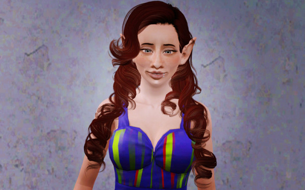 The Soft Curled Sweetheart hairstyle   Newsea’s Skyscraper retexutred by Beaverhausen for Sims 3