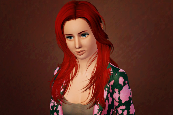 Deep and side swept hairstyle - Peggy retextured by Beaverhausen - Sims ...