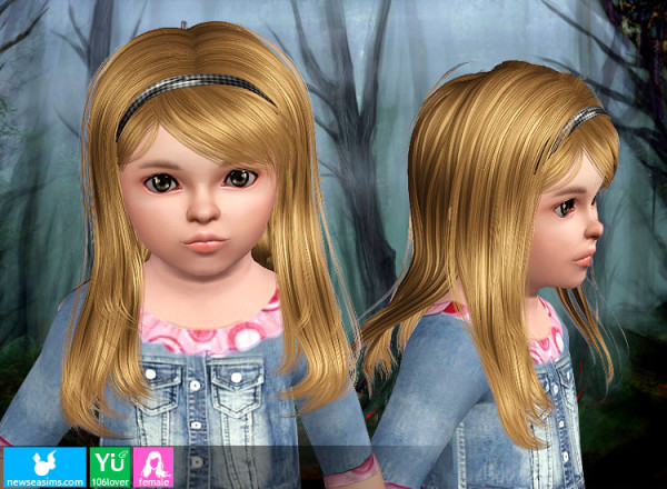 YU106 Lover   Headband hairstyle by NewSea for Sims 3