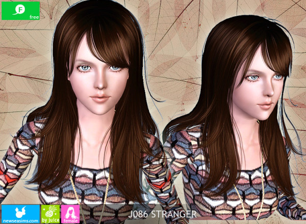 Clean and sharp hairstyle J086 Stranger by NewSea for Sims 3