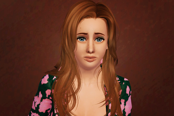 Deep and side swept hairstyle   Peggy retextured by Beaverhausen for Sims 3