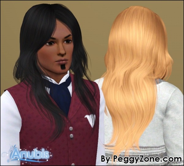 Naughty hairstyle Peggy`s 0423 retextured by Anubis for Sims 3