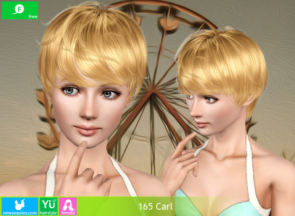Casual hairstyle   165 Carl by New Sea for Sims 3