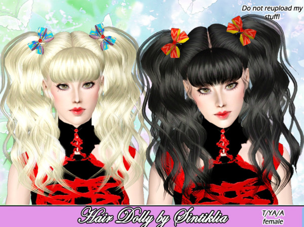 Dolly hairstyle by Sintiklia for Sims 3