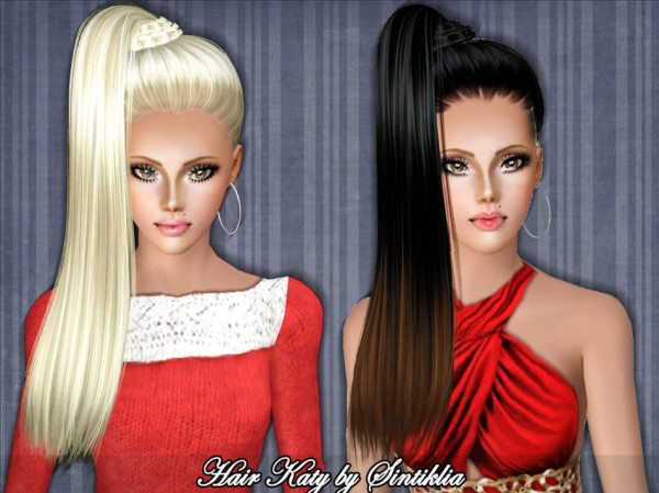 Welded base ponytail hairstyle by Sintiklia for Sims 3