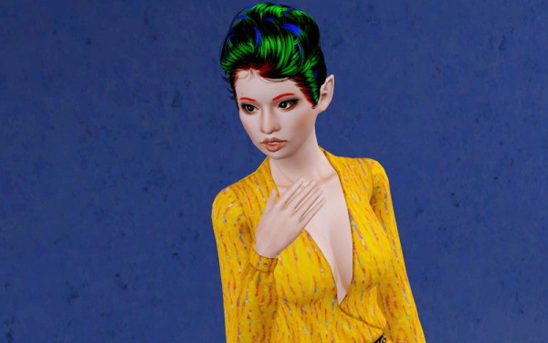 The Fringed hairstyle   Newsea’s Ultra Lover retextured by Beaverhausen for Sims 3