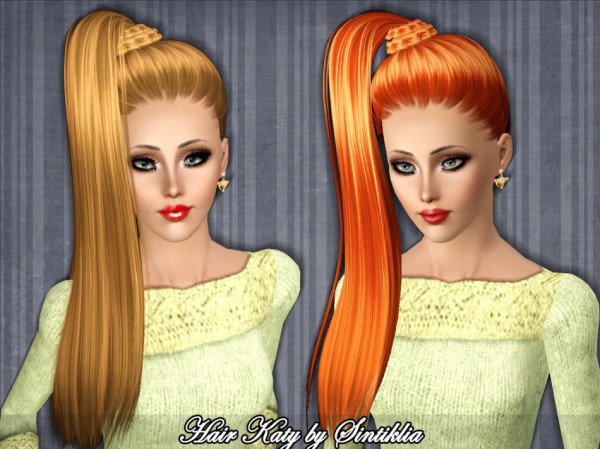 Welded base ponytail hairstyle by Sintiklia for Sims 3