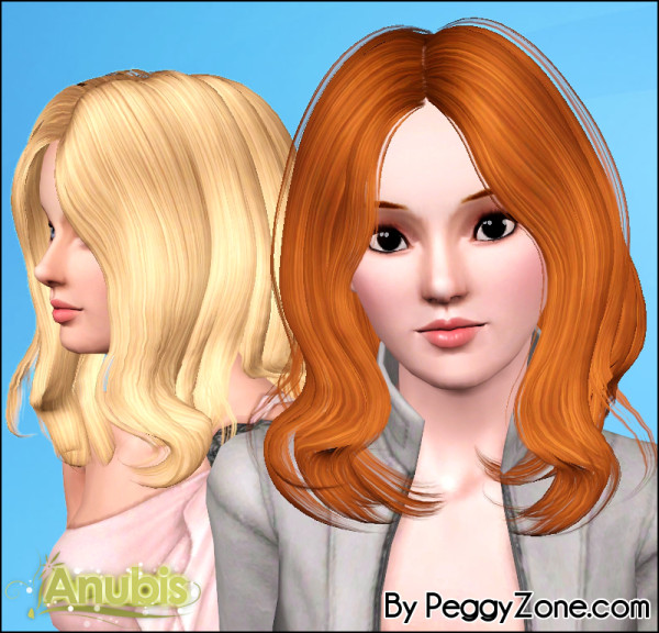 Looped haistyle Peggy`s 572 retextured by Anubis for Sims 3