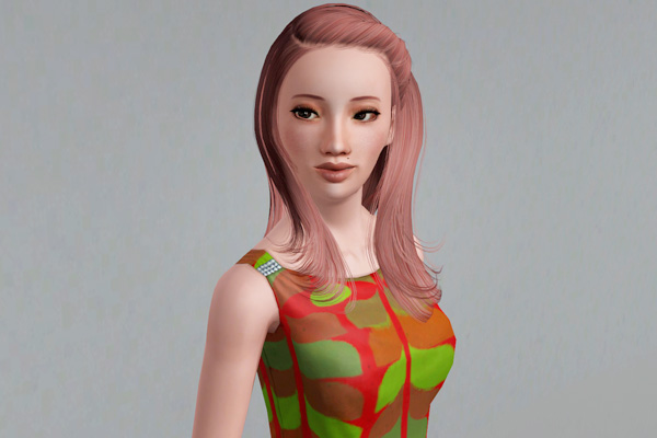 The Round Brushed Look hairstyle   Skysims retextured by Beaverhausen for Sims 3