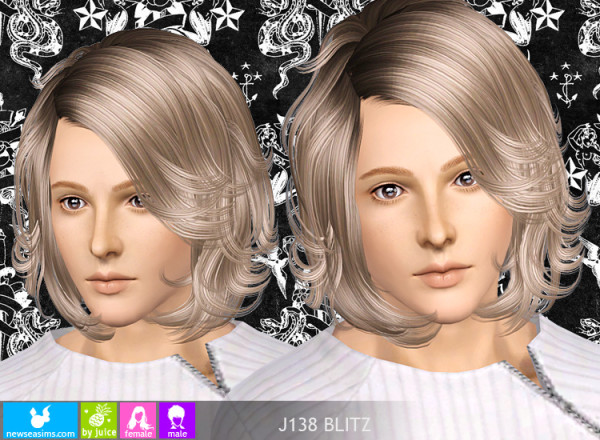 Tapered ends hairstyle   J138Blitz by NewSea for Sims 3