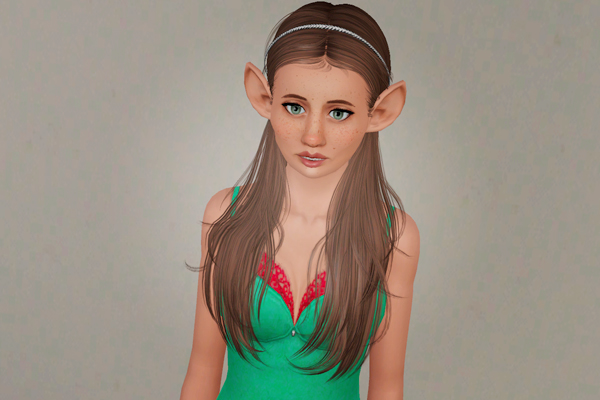 Glpossy headband hairstyle   Newsea’s Shepherd retextured by Beaverhausen for Sims 3