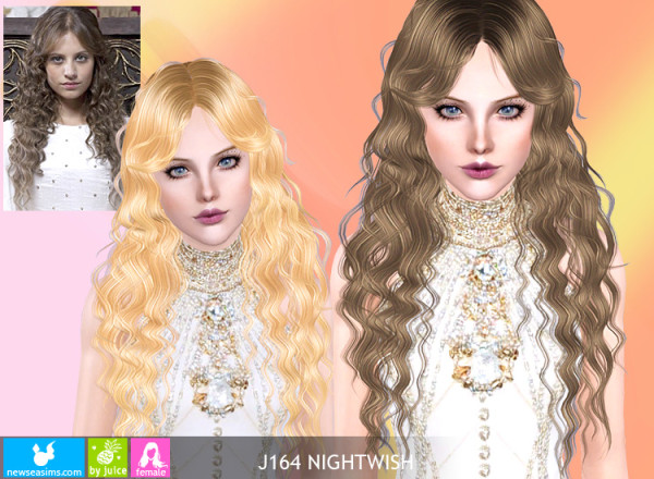 Dimensional curls hairstyle   J164 Nightwish by New Sea for Sims 3