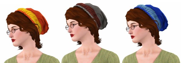 Modern cap hairstyle   University Life Beanie by Bronwynn at Mod The Sims for Sims 3