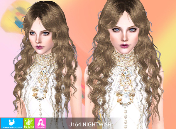 Dimensional curls hairstyle   J164 Nightwish by New Sea for Sims 3