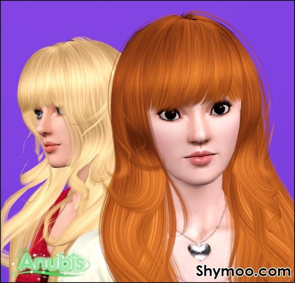 Shymoo`s hairstyle 006 retextured by Anubis for Sims 3
