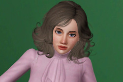 The vintage look hairstyle retextured by Beaverhausen for Sims 3